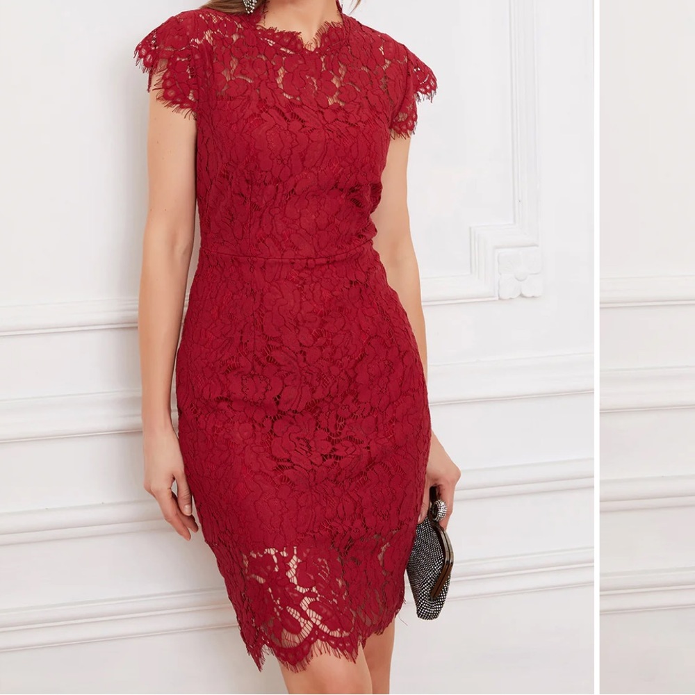 Very beautiful lace midi dress - Picture 4 of 9